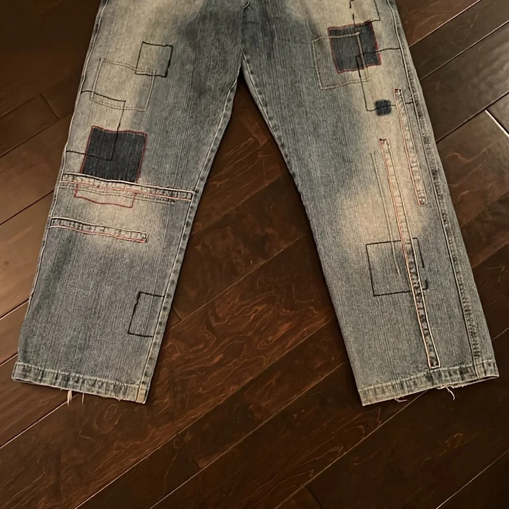 OZOC patchwork baggy jeans 40/33 vintage